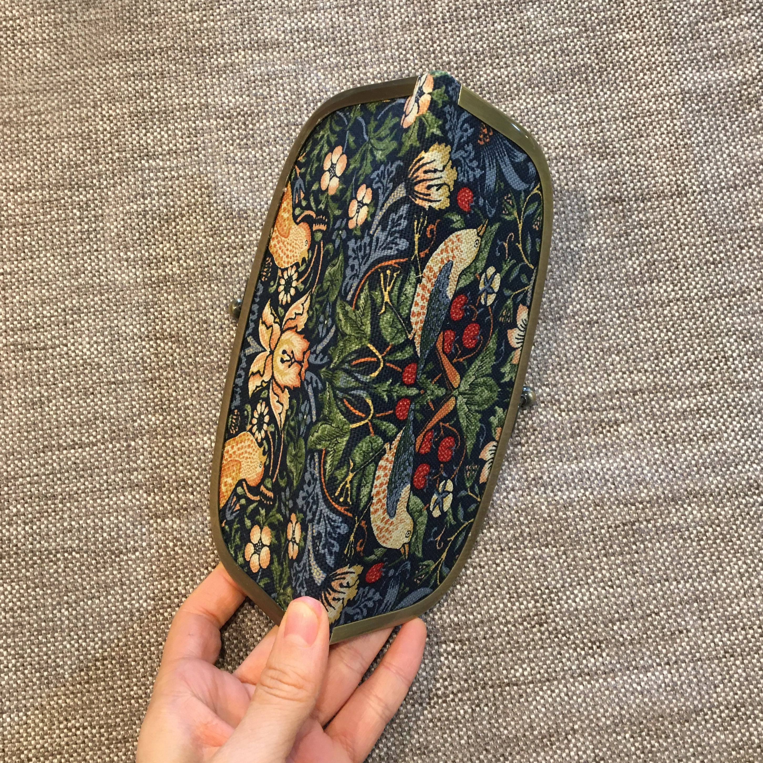 がま口ペンケース（大）_ウィリアムモリス(いちご泥棒柄) | オーダー