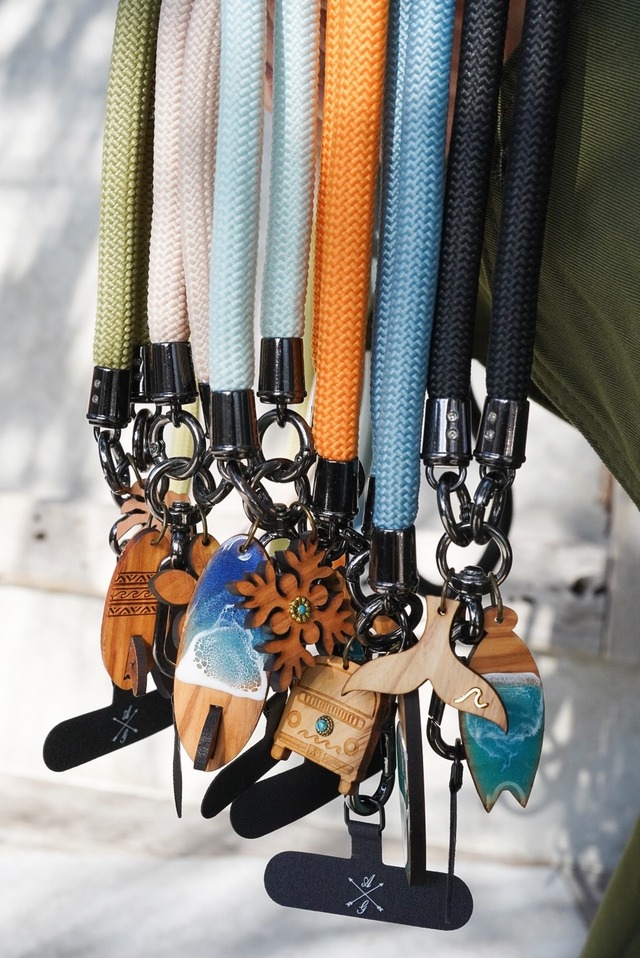 AG original  hand strap(wood×resin surf board)