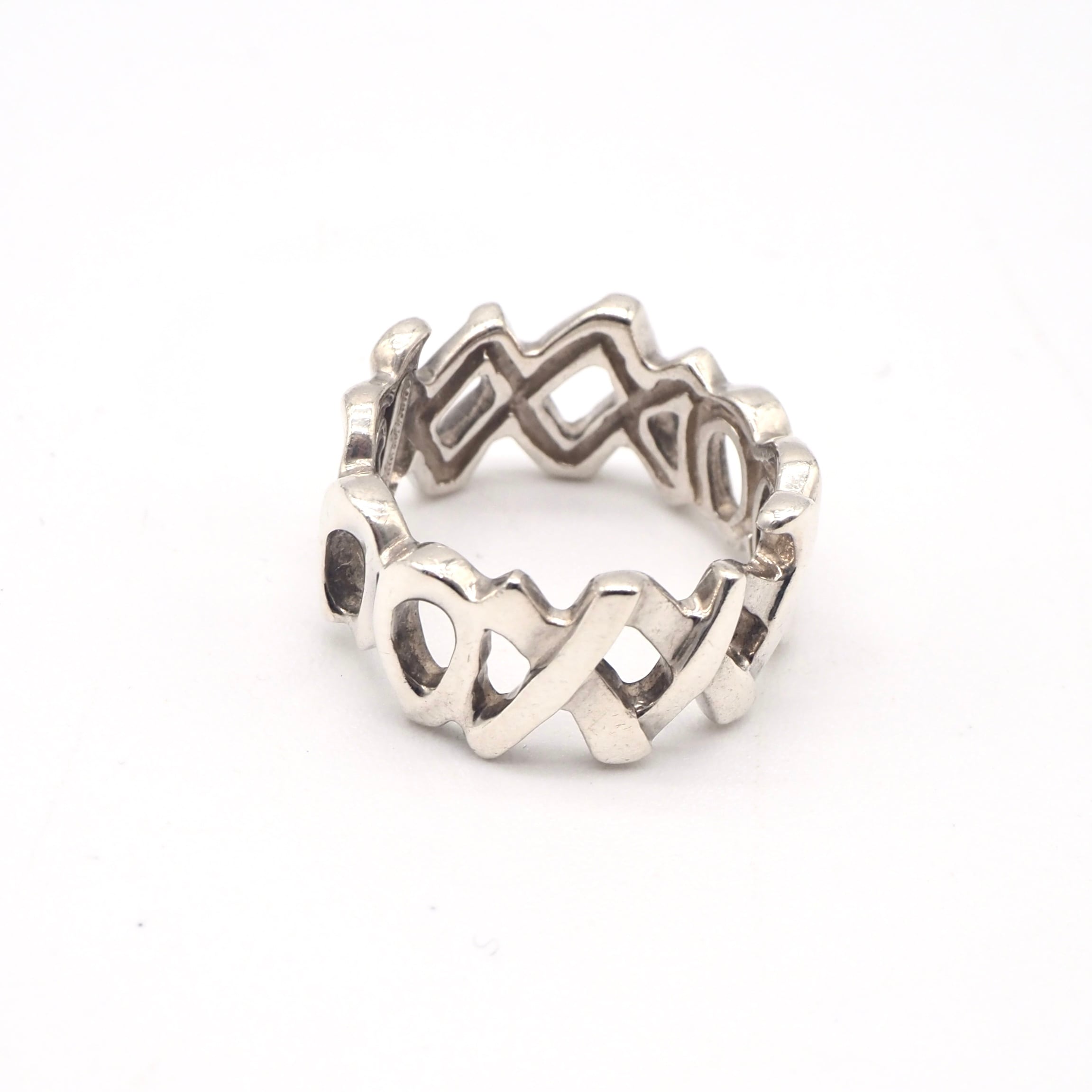 Tiffany&Co. 約9号 パロマピカソ キス リング シルバー925 ティファニー