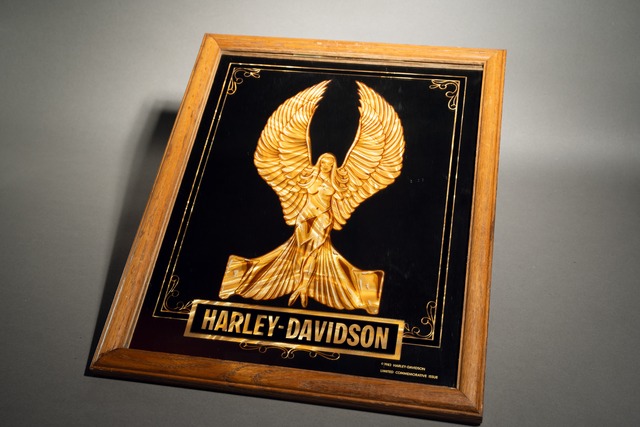 Official Harley  Davidson  Winged Lady Vintage Mirror Sign
