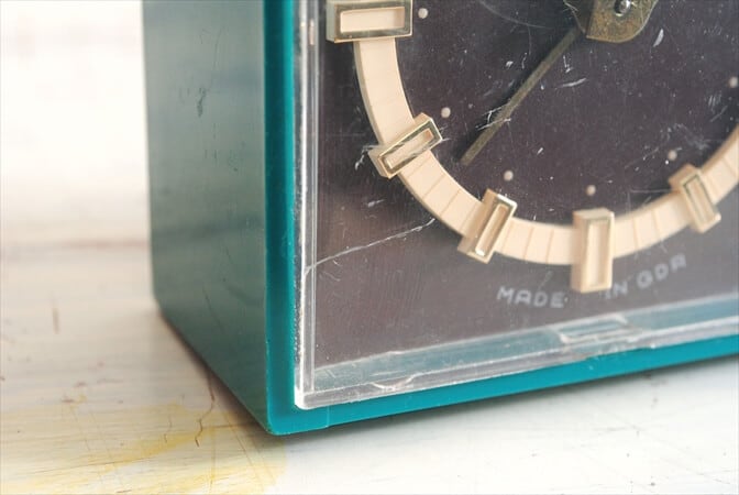 旧東ドイツ製 ヴィンテージ RUHLA 手巻き 目覚まし時計 ゼンマイ式