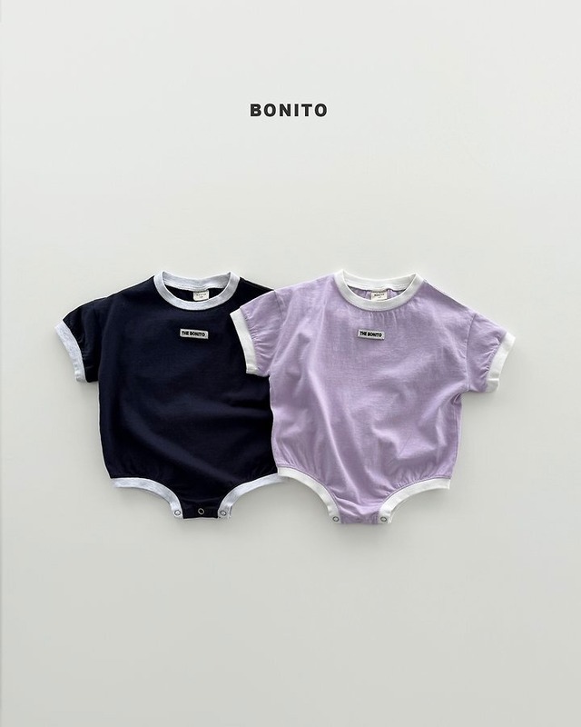【取寄/韓国直送】Bonito（Baby） 26/SM ルーズバイカラースーツ｜夏服｜韓国子供服