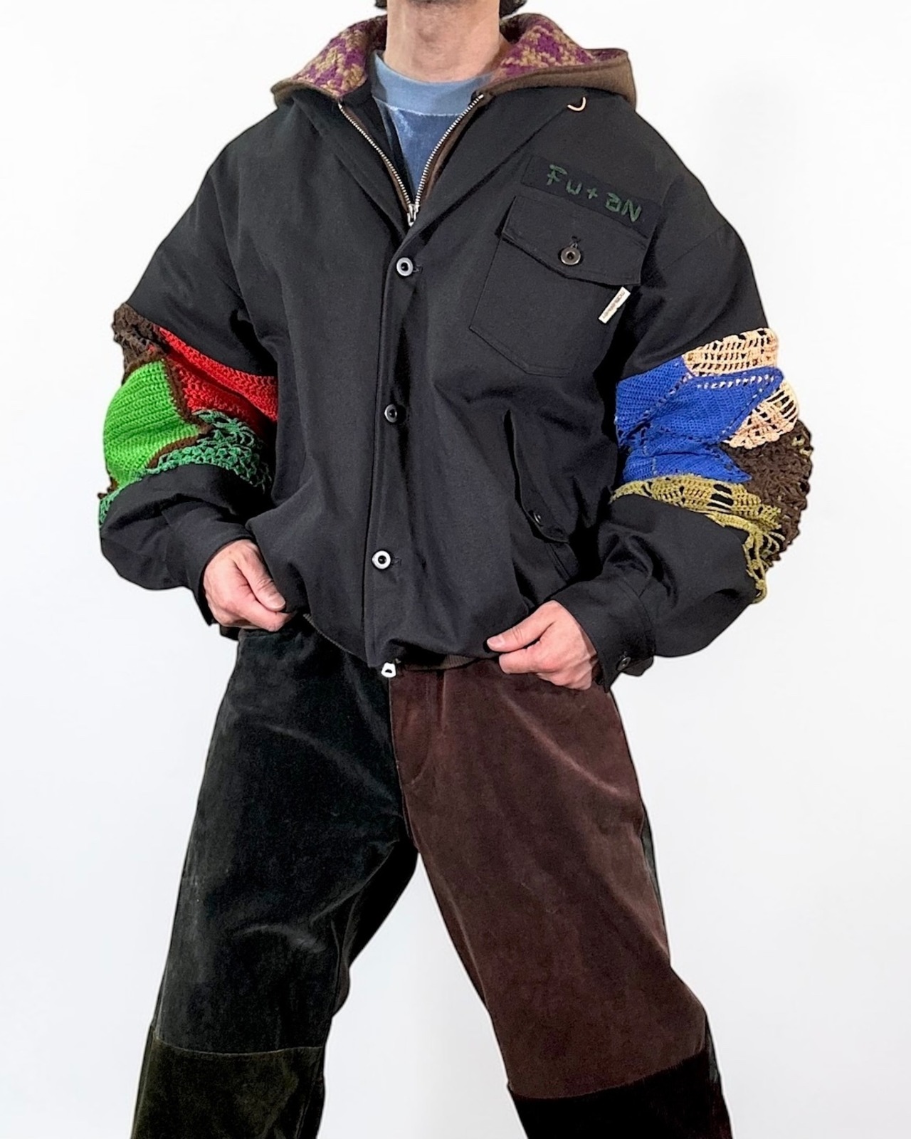 MK27A-O-08  BUD TAILOR-JK  #BLK  NEAT  TYPE２