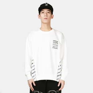 SALE 送料無料 【HIPANDA ハイパンダ】メンズ クルーネック スウェット トレーナー MEN'S CREW NECK SWEAT SHIRT / BLACK・WHITE