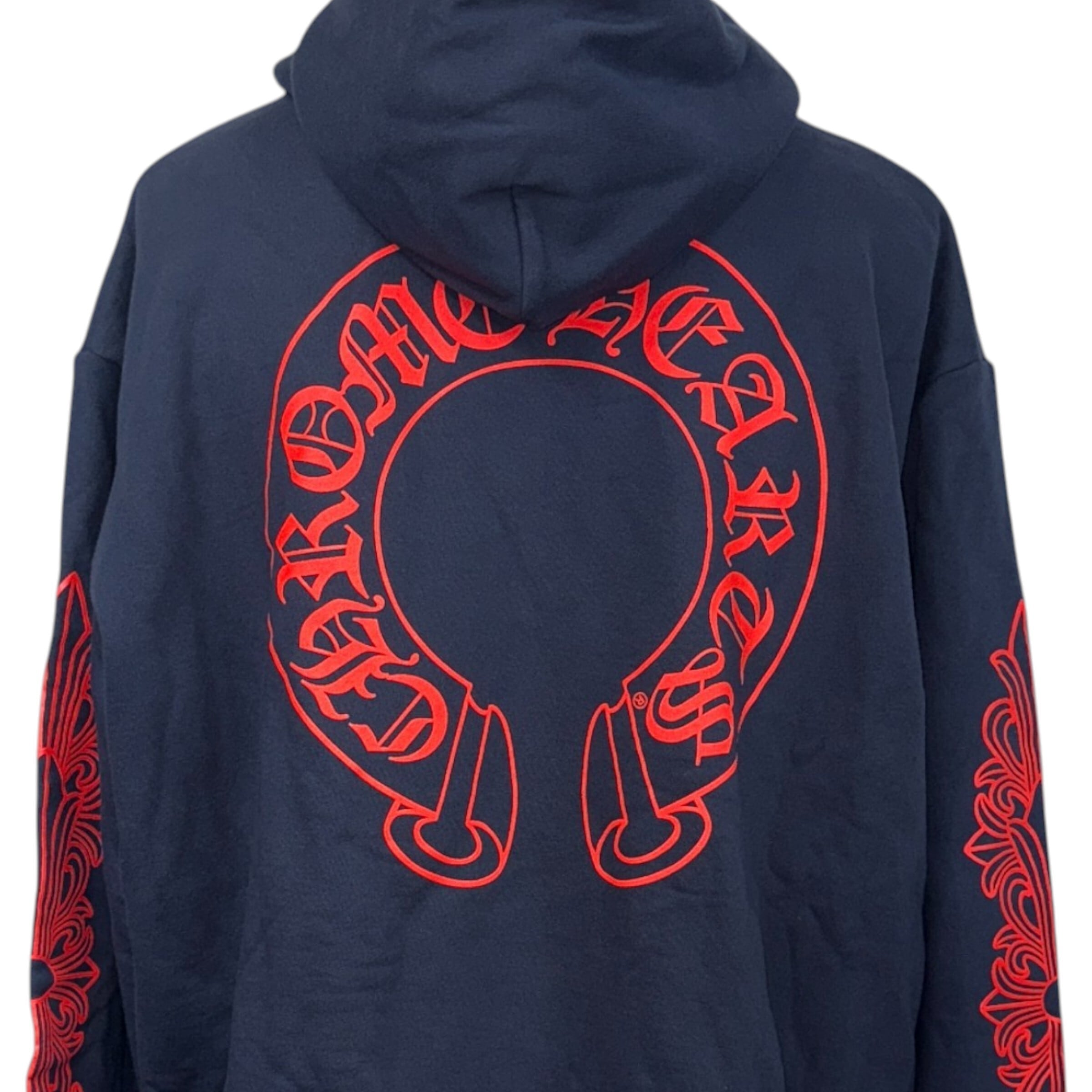 CHROME HEARTS】クロムハーツ ホースシュー フローラルクロス パーカー