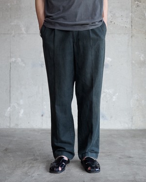 Europe "Polo by Ralph Lauren" good fade linen×cotton trousers / Made In PORTUGAL