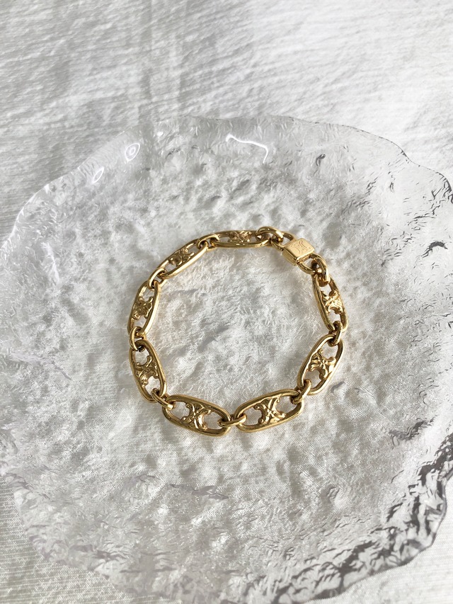 Christian Dior クリスチャン ディオール ブレスレット ゴールド インフィニティ メッシュベルト vintage ヴィンテージ オールド wsp2vr
