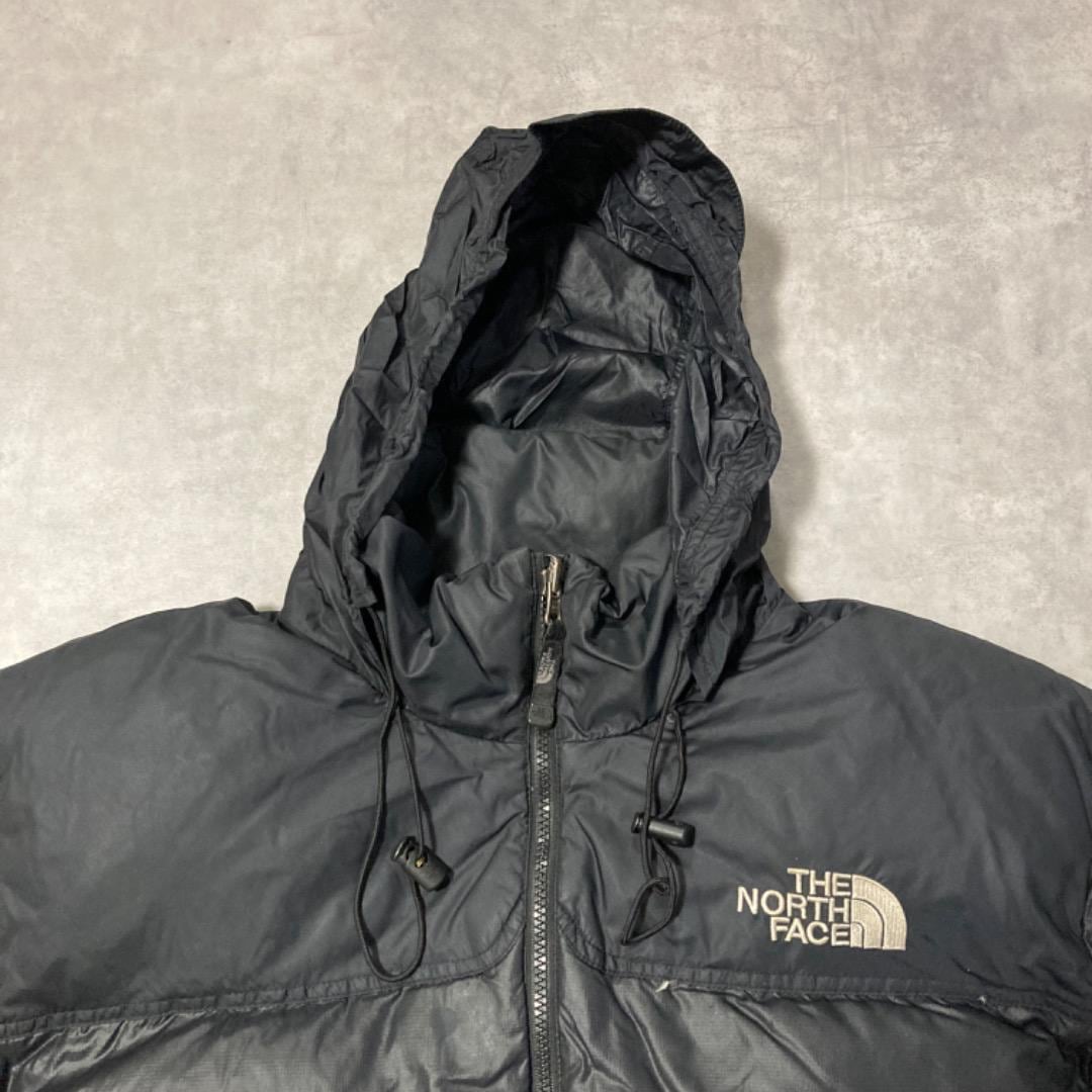 ノースフェイス ヌプシ ダウンジャケット 700 古着 刺繍 L 販売済み 黒