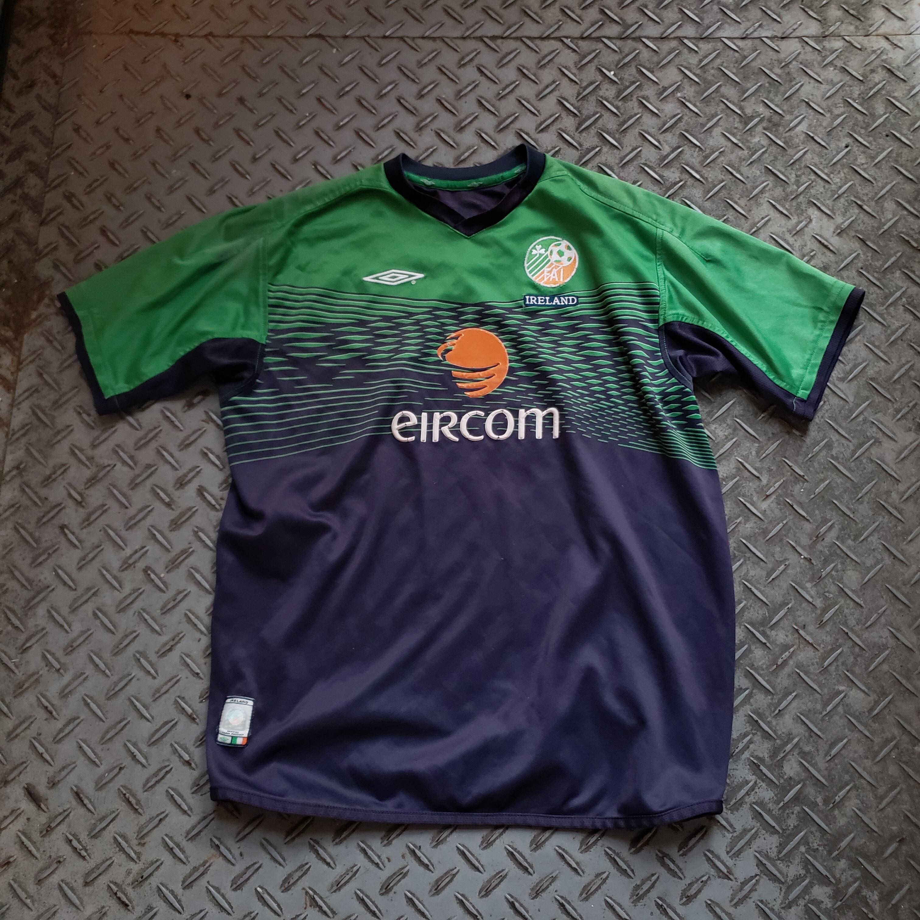 90s UMBRO アイルランド ゲームシャツ サッカーシャツ Tee