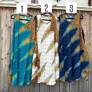 ゆったりペイズリー柄ワンピース