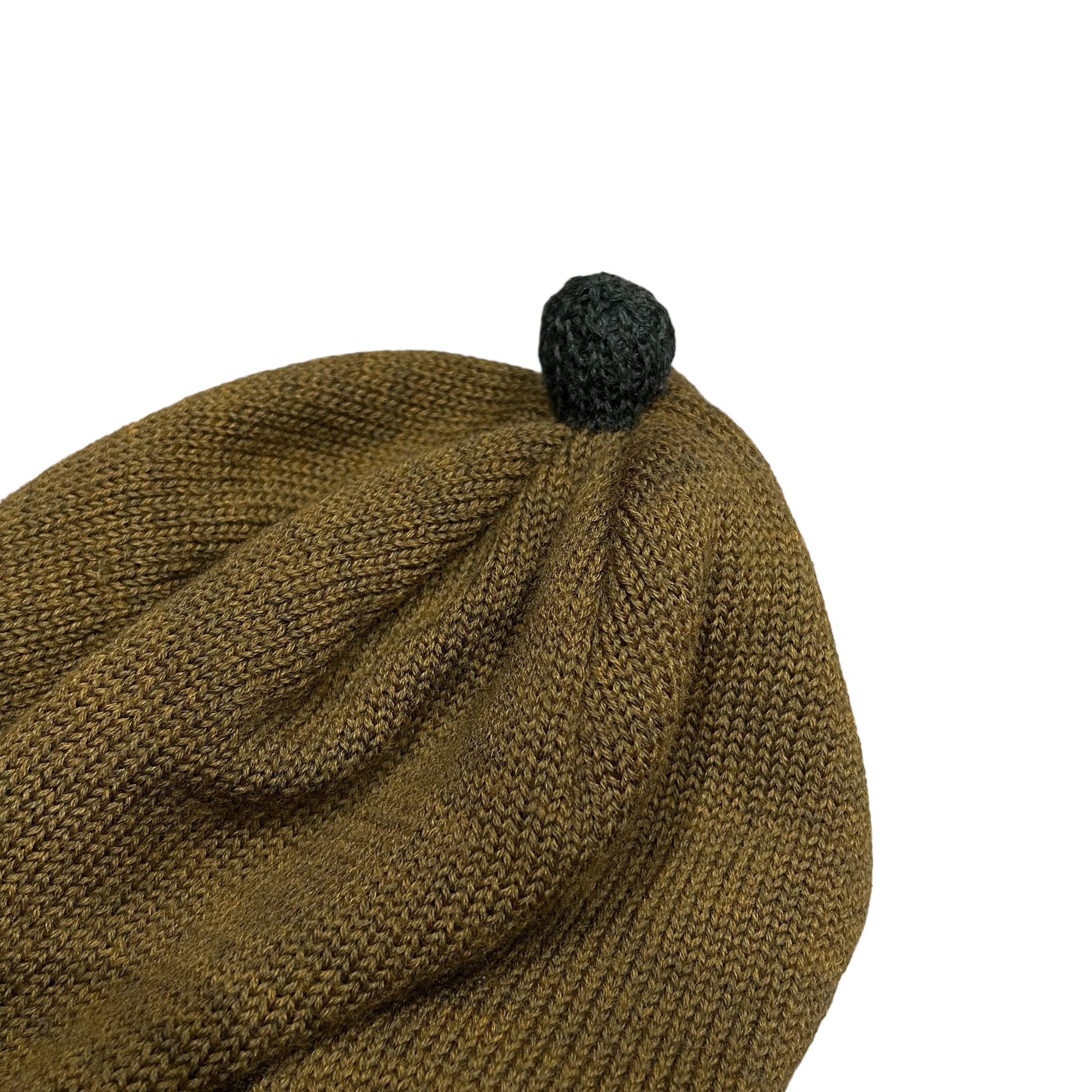 NOROLL LASKETELLA KNIT Olive / ノーロール ビーニー バイザー ニット帽