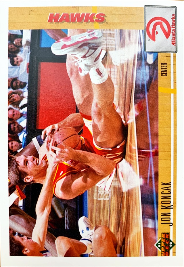 NBAカード 91-92UPPERDECK Jon Koncak #236 HAWKS