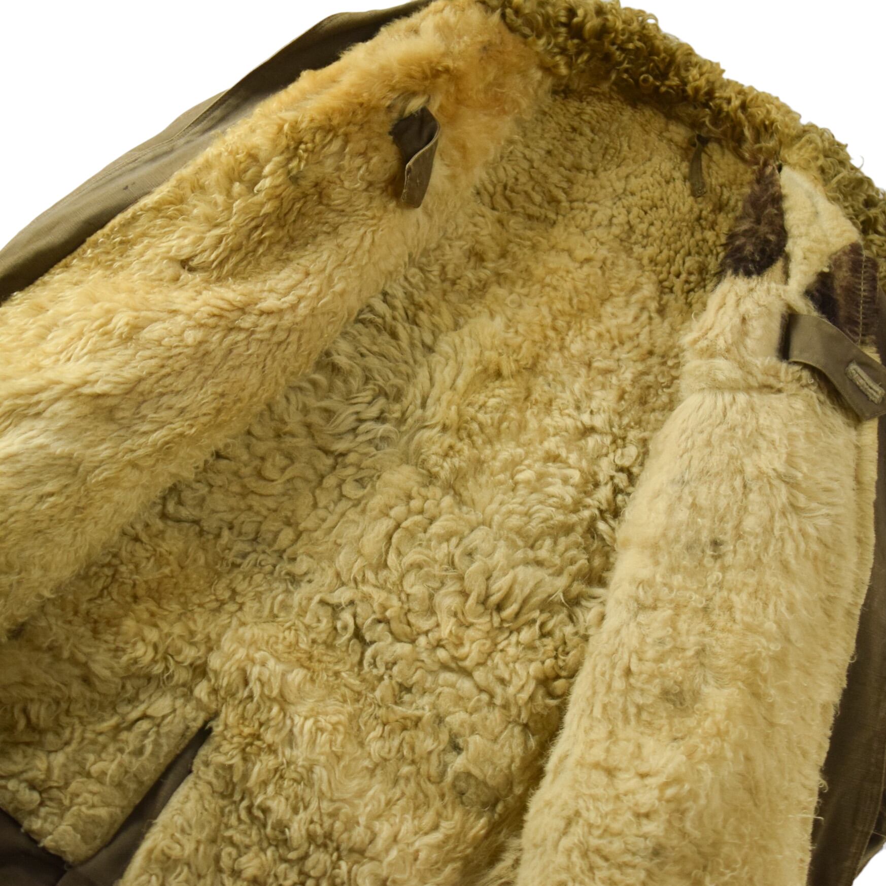 's "Swedish Army" M Vintage Sheepskin Mouton Coat / 年代