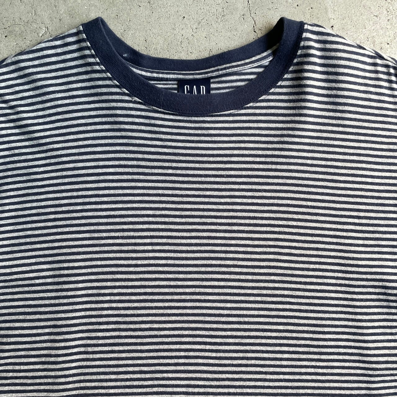 90年代 OLD GAP オールドギャップ 細ピッチ ボーダーTシャツ メンズXL 