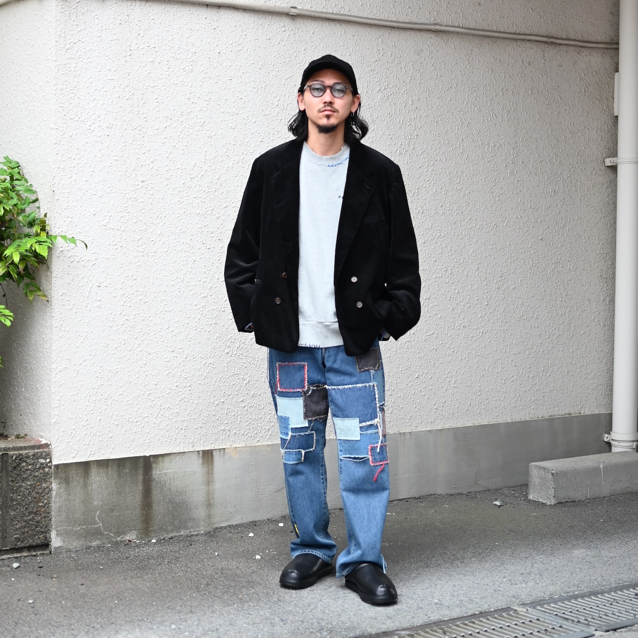 KUON / Sashiko Mended Denim Trousers