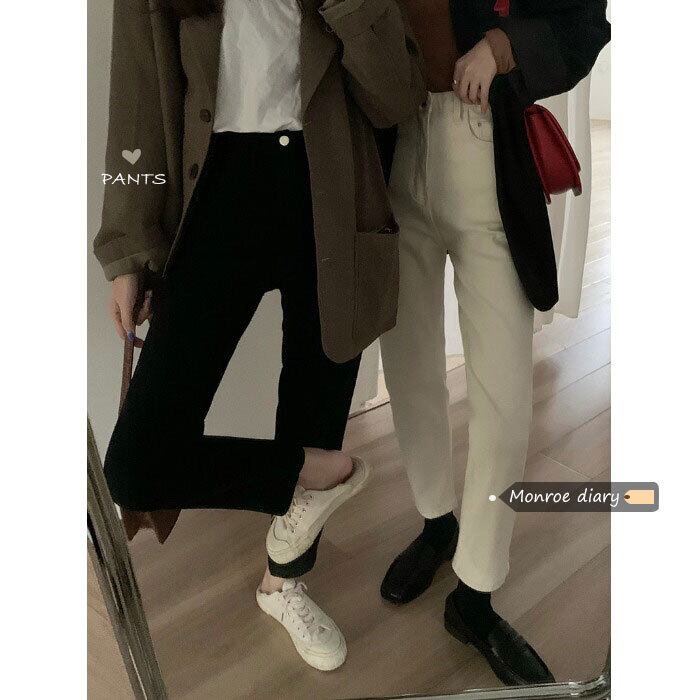 ウェストスリムジーンズ スプリングウィンターパンツ ルーズ 春物 冬物 モンロー99771707999