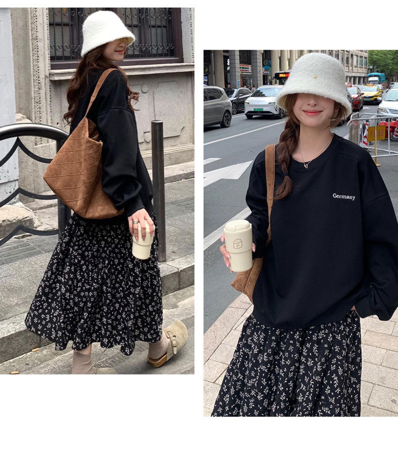 小花柄スカート_132568