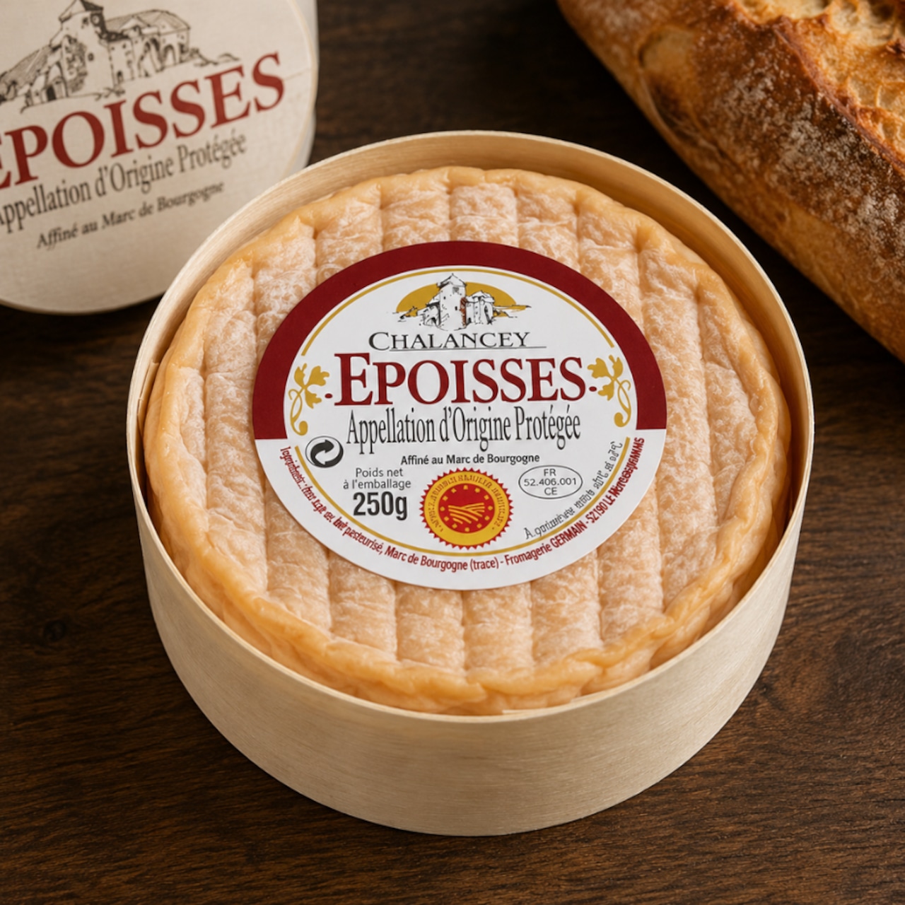 フランス産 エポワス AOP シャランセ ブルゴーニュ グラスフェッド ウォッシュ チーズ 250g Epoisses Chalancey AOP Washed Rind Cheese Grassfed 250g