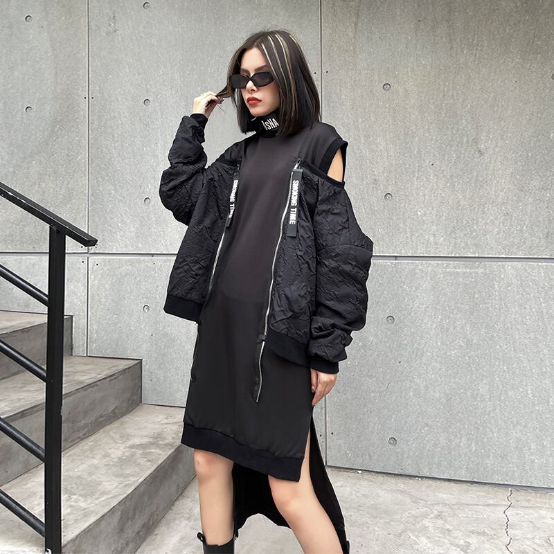 スタイルスタンダードドレス ショートコート レトロ ストリート ラブタオタオダレンハウス56211305344