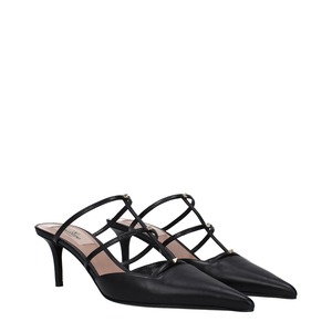 VALENTINO GARAVANI ヴァレンティノガラヴァーニ レディース サンダル レザー ブラック