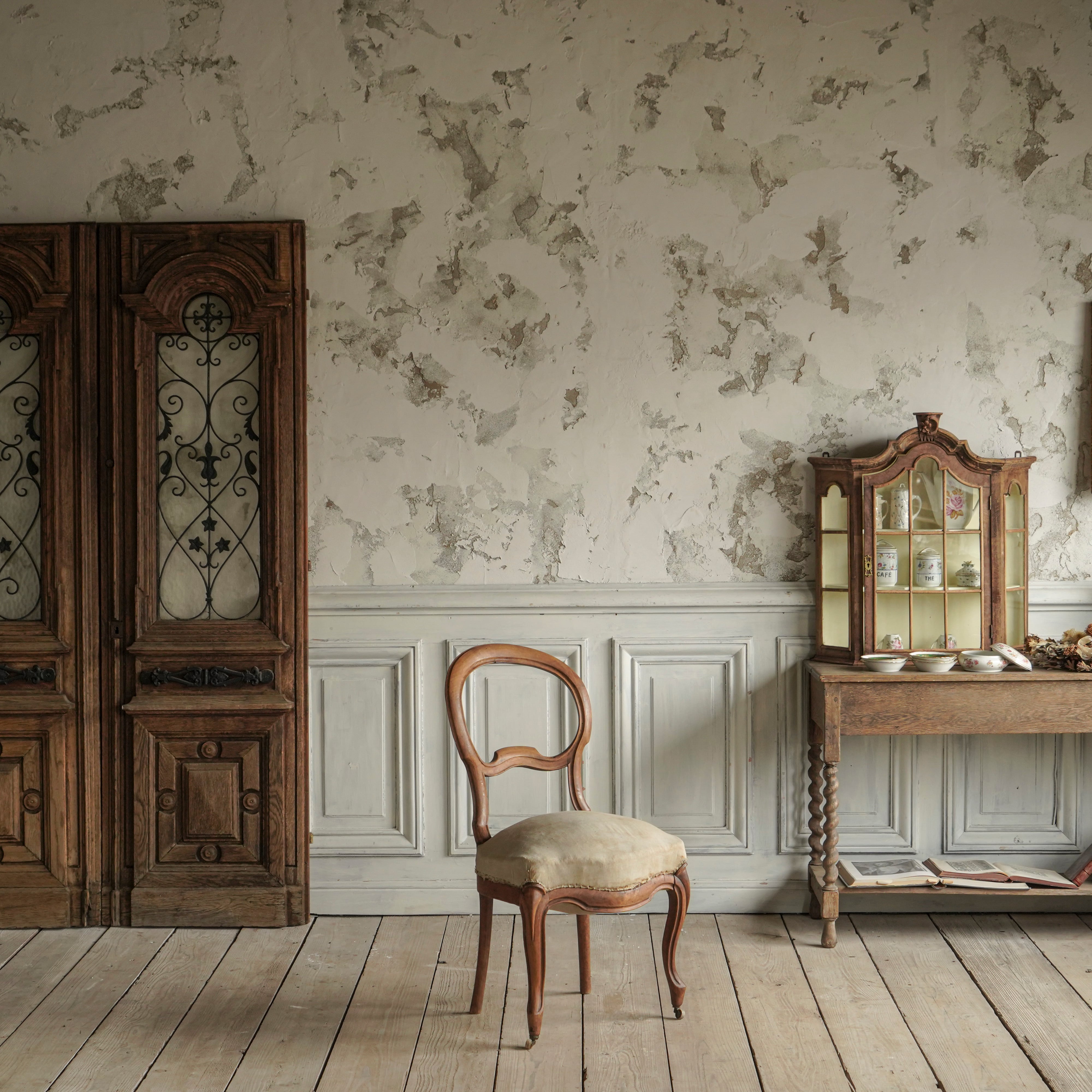 チェアー/アンティークチェア/バルーンチェア/アンティーク/キャスター付き