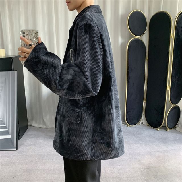 予約販売】ジャケット メンズ レトロ グラデーション タイダイ