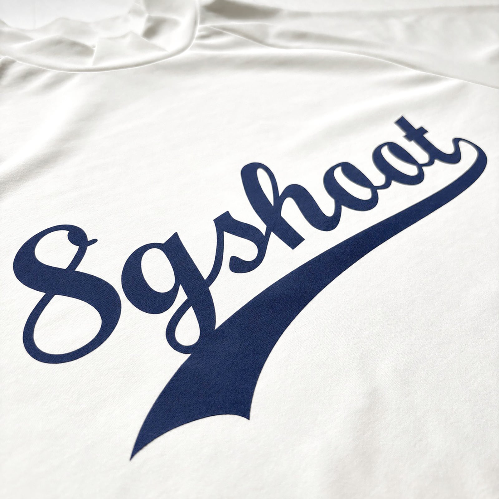 BASEBALL LOGOPRINT MOCK NECK SHIRT - WHITE - | 8G SHOOT WEBSTORE