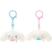 サンリオ　シナモロール　ミニフェイスキーホルダーお揃いニコにこ