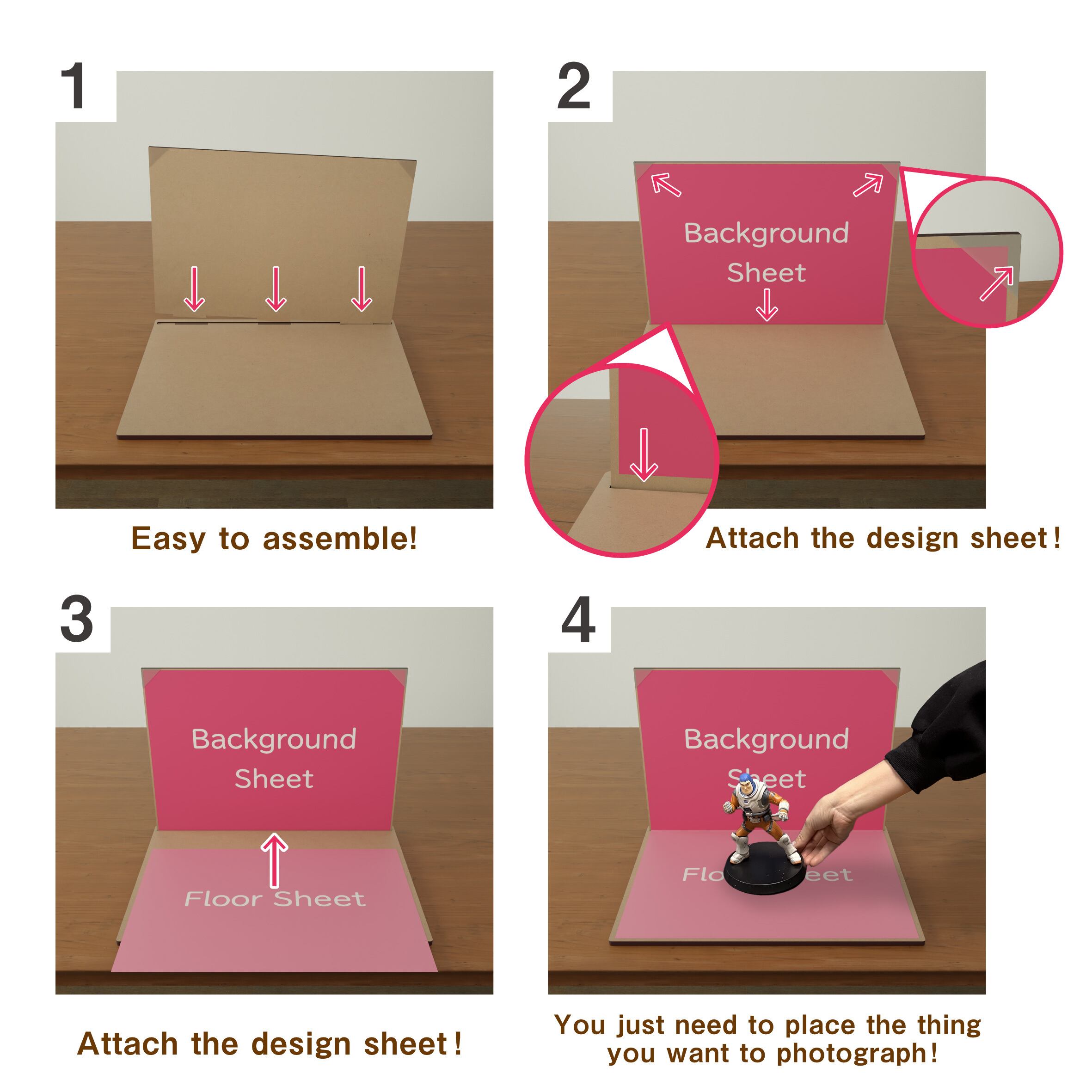 フィギュア用撮影ブースセット013（figure photo booth set 013