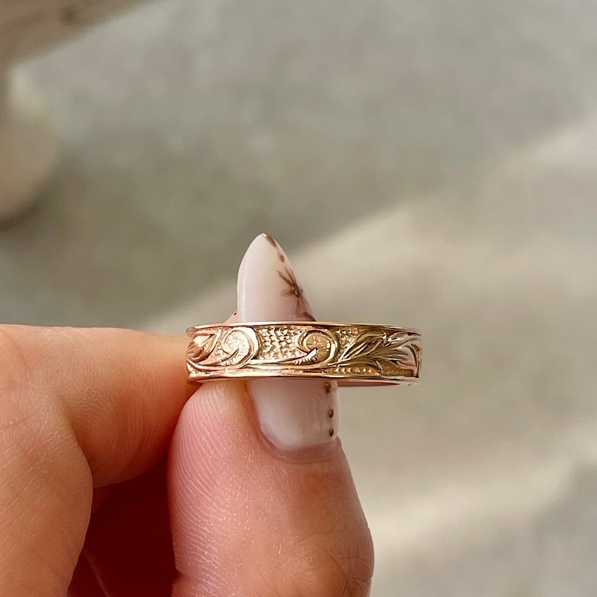 戦前の指輪（刻印） レア品物 プラチナ製 「白金」刻印の真珠のリング 戦前？戦後？ | 戦前