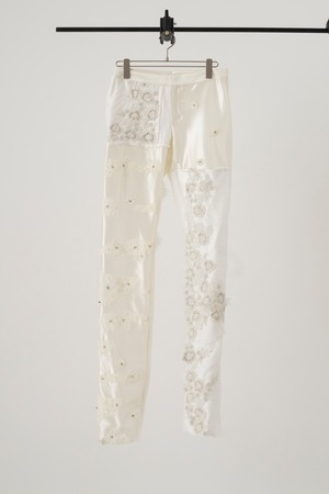 [Limited 1] Upcycled Wedding Trousers (white)