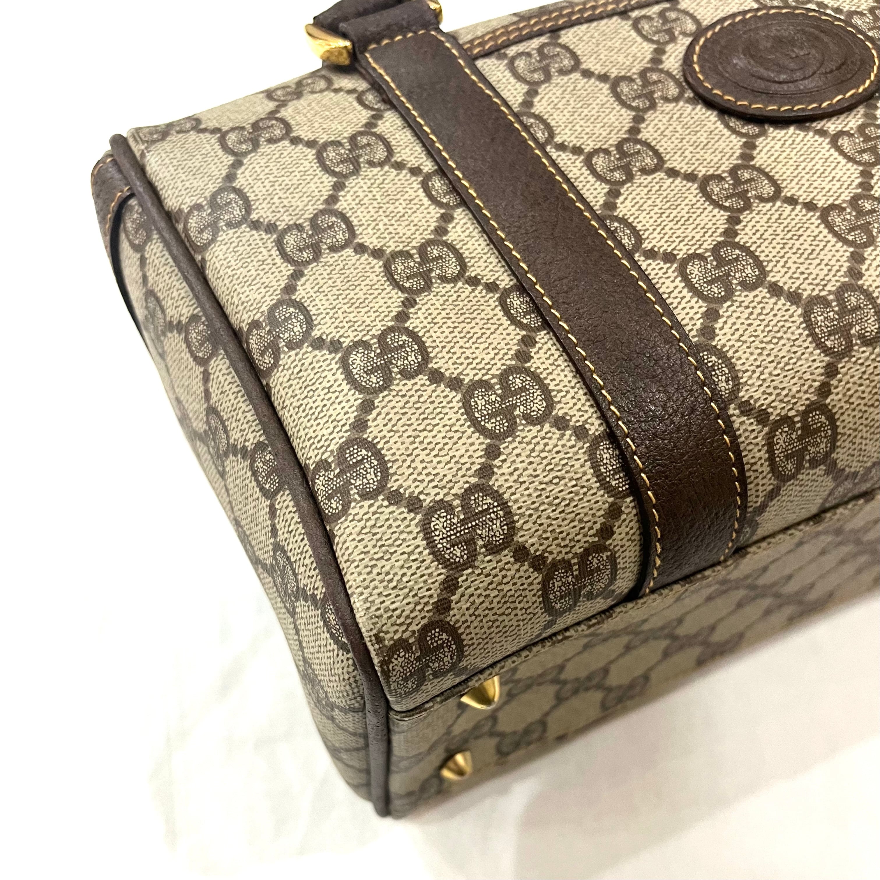 GUCCI】2045 GGスプリーム GG スクエアボストン ハンドバッグ