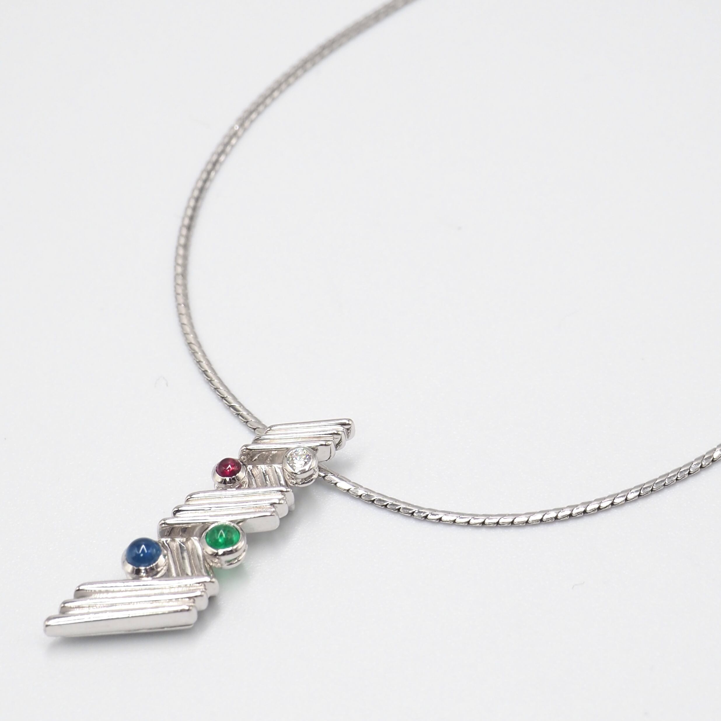 12/15掲載 CHRISTIAN DIOR ラインストーン ペンダント Pt850 クリスチャンディオール