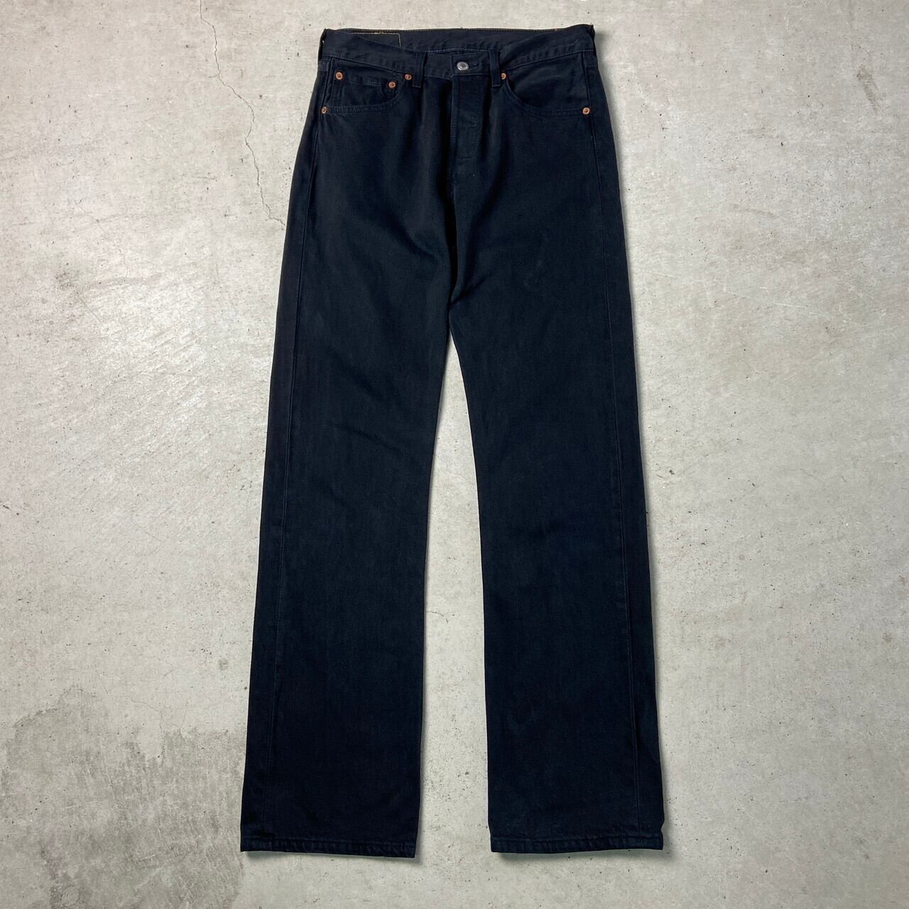 00年代 Levi's ユーロリーバイス 501 ストレート ブラックデニムパンツ
