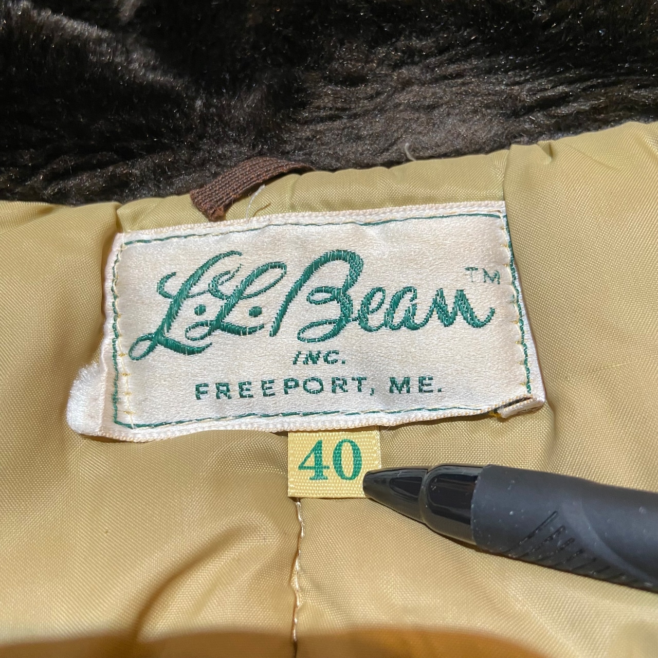 70s〜 L.L.Bean / エルエルビーン 筆記体タグ B-9タイプ フライト 