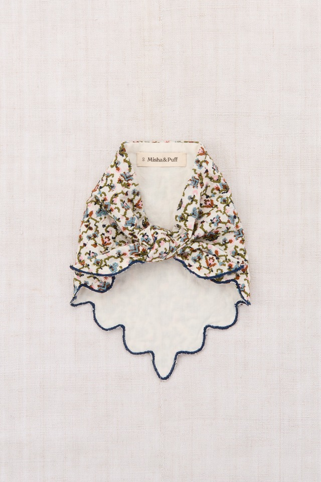 【MISHA & PUFF】26 Fall Drop2 /  EMBROIDERED SCALLOP SCARF / STRING