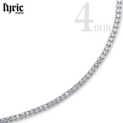 【最高級】stainless316L 4mm 45cm luxury tennis necklace  silver