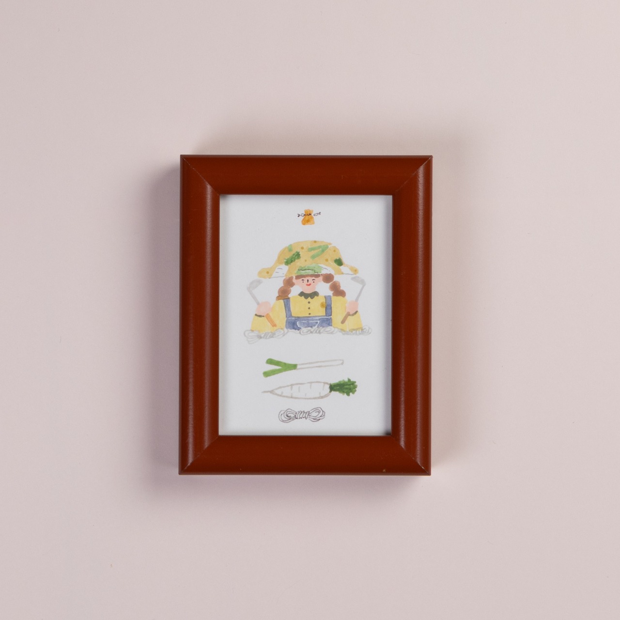 < Riie ／ ワカイリエ > 原画「なべのの帽子」