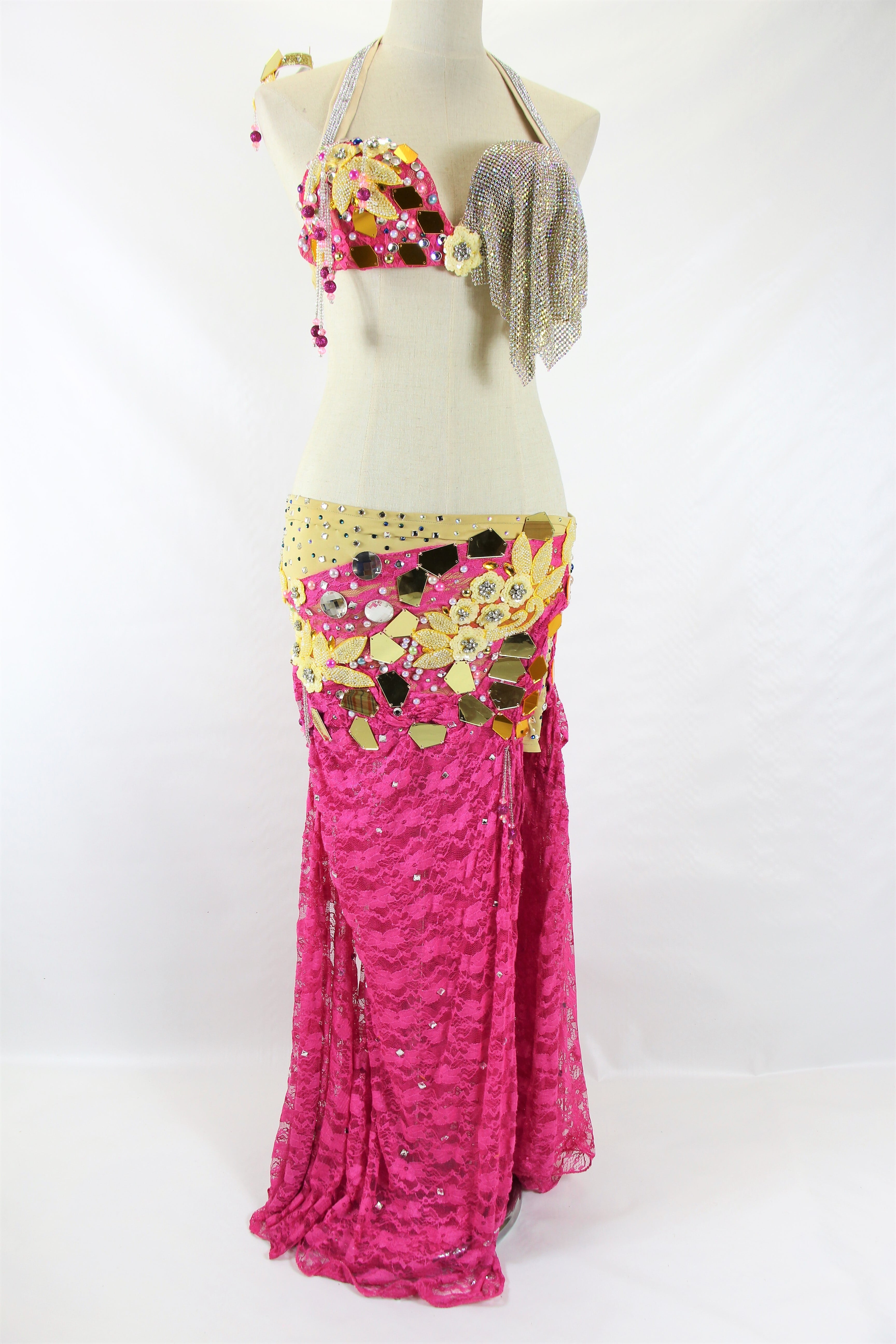 Pink Yellow 1092 | ベリーダンス衣装・ハムサグッズのお店 Hamsa Belly