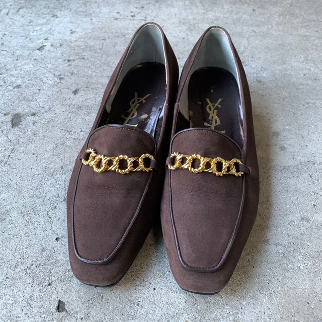イヴ・サンローラン スエードローファー. #498 | Louise_used_clothing