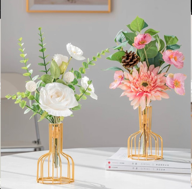 【7 pattern 】design flower vase➕flower set【m141】