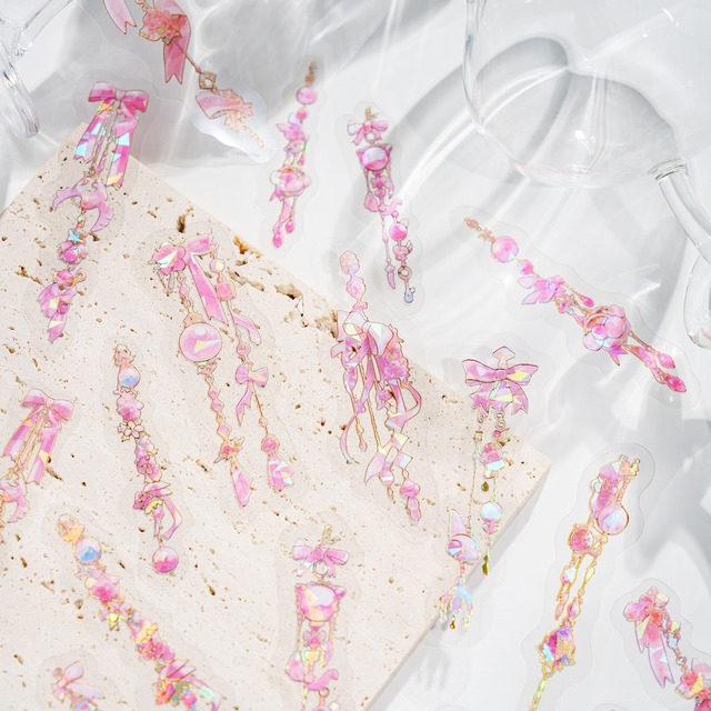 きらめく宝石のホログラムシールセット　10種20枚入り　无界珠宝（Unbounded Gem）シリーズ【陌墨(MO-CARD)】[MC-23]