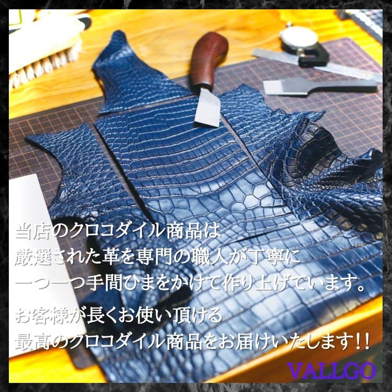 クロコダイル ダブルジッパー メンズ財布 ダブルファスナー 長財布