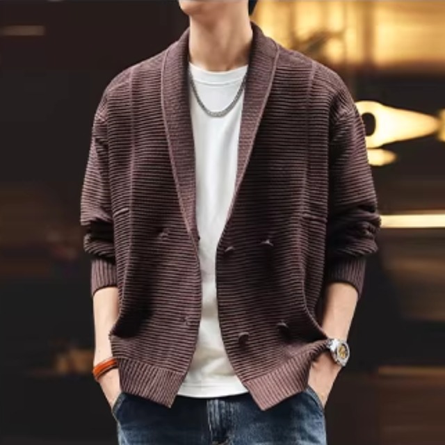 Double-Breasted Cardigan Jacket(GV215)