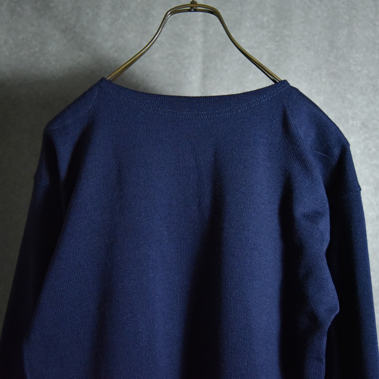 DEAD STOCK】Italian Navy Wool Boat-neck Sweater イタリア軍 ウール 