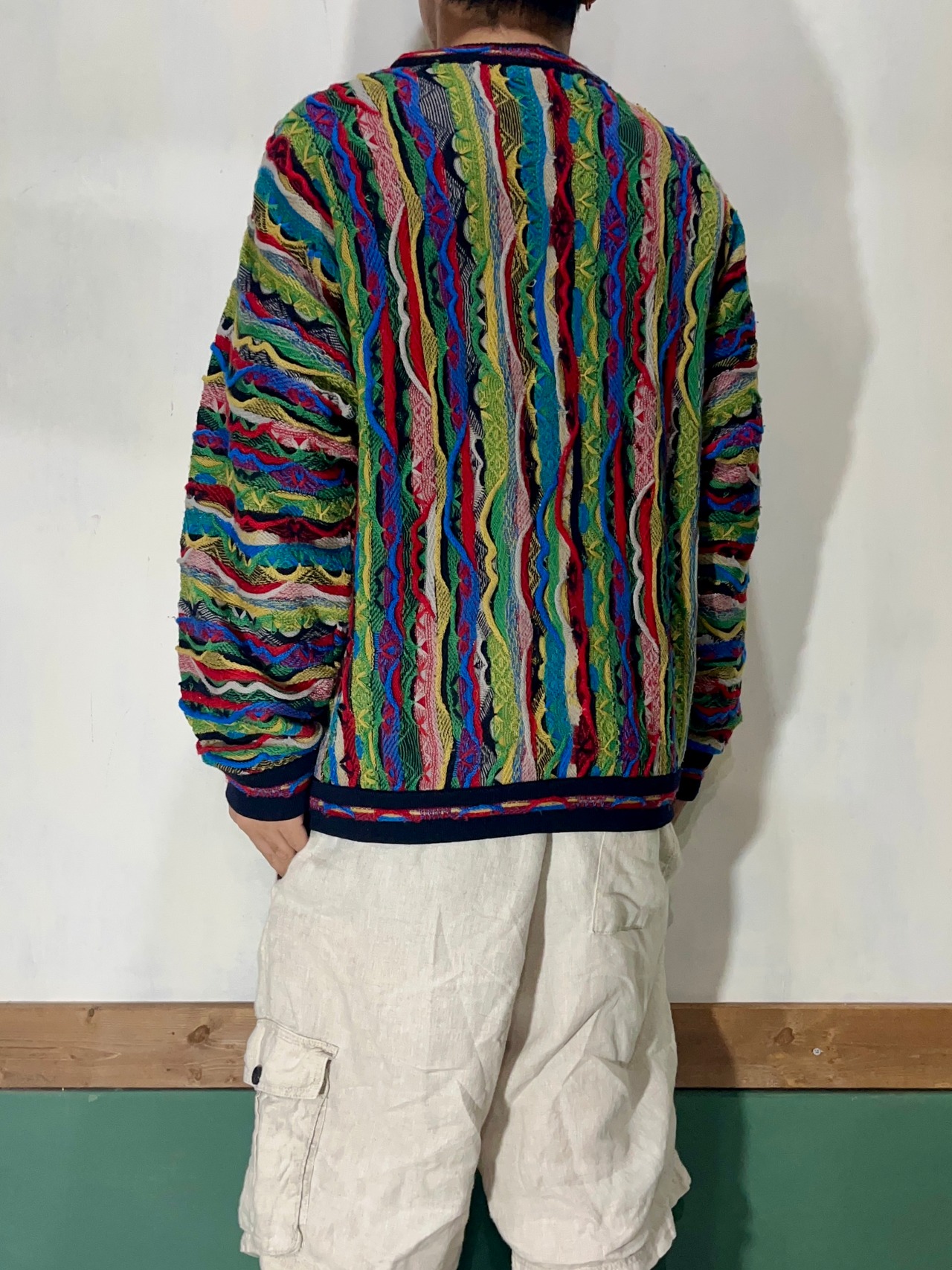90's Limnos Multicollar Sweater Made in Australia【M】