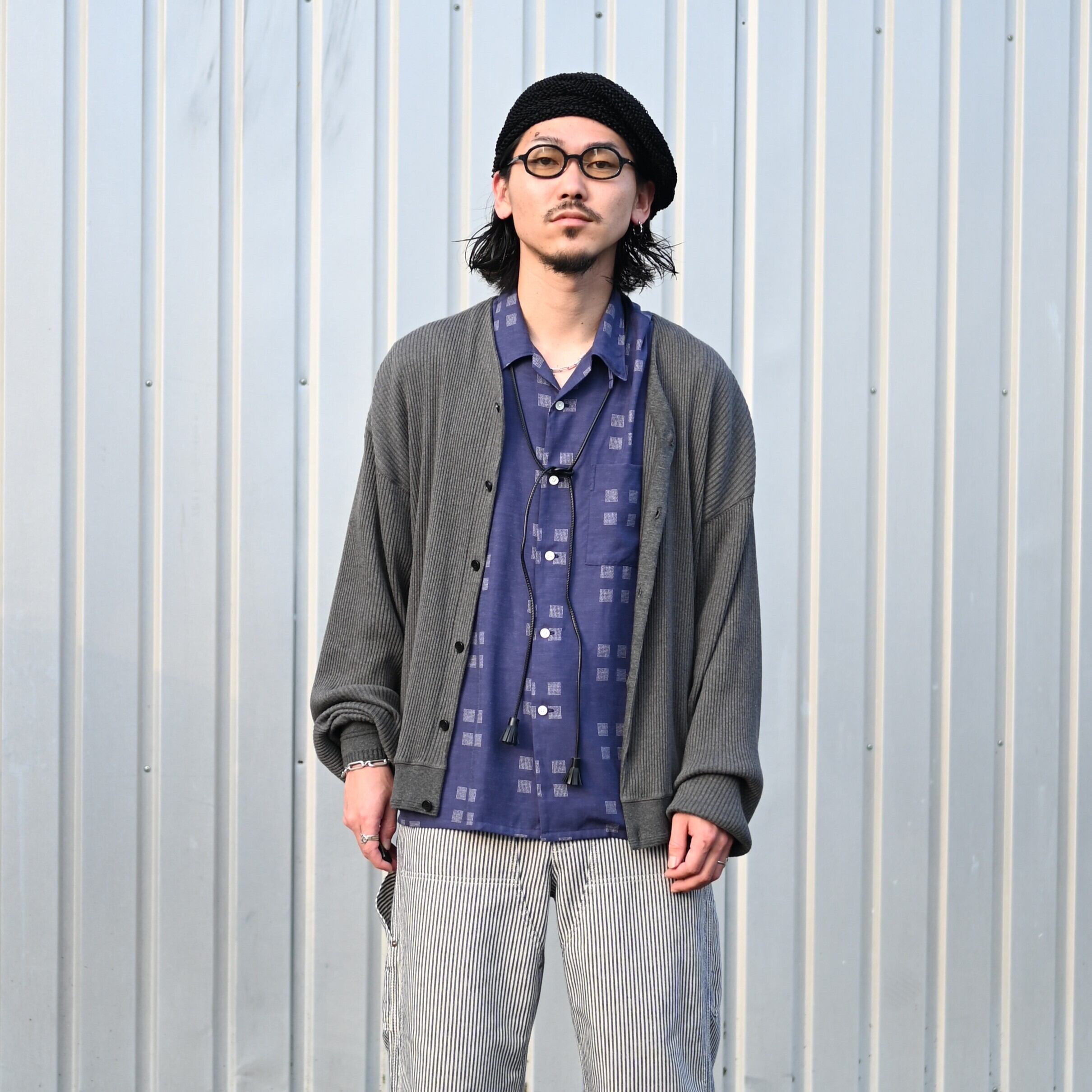 OLD JOE / BUTTON FRONT COTTON YAK RIBED SHIRTS | GANKO