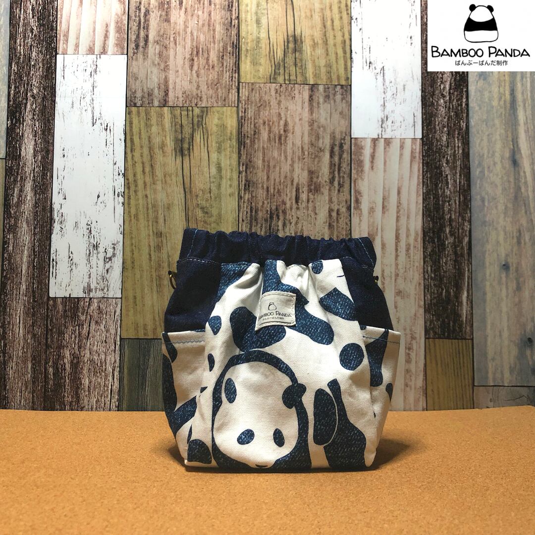 撥水ラミネート】ミニサイズのシェル型ポーチNo.7、8 豆柴わんこ 撥