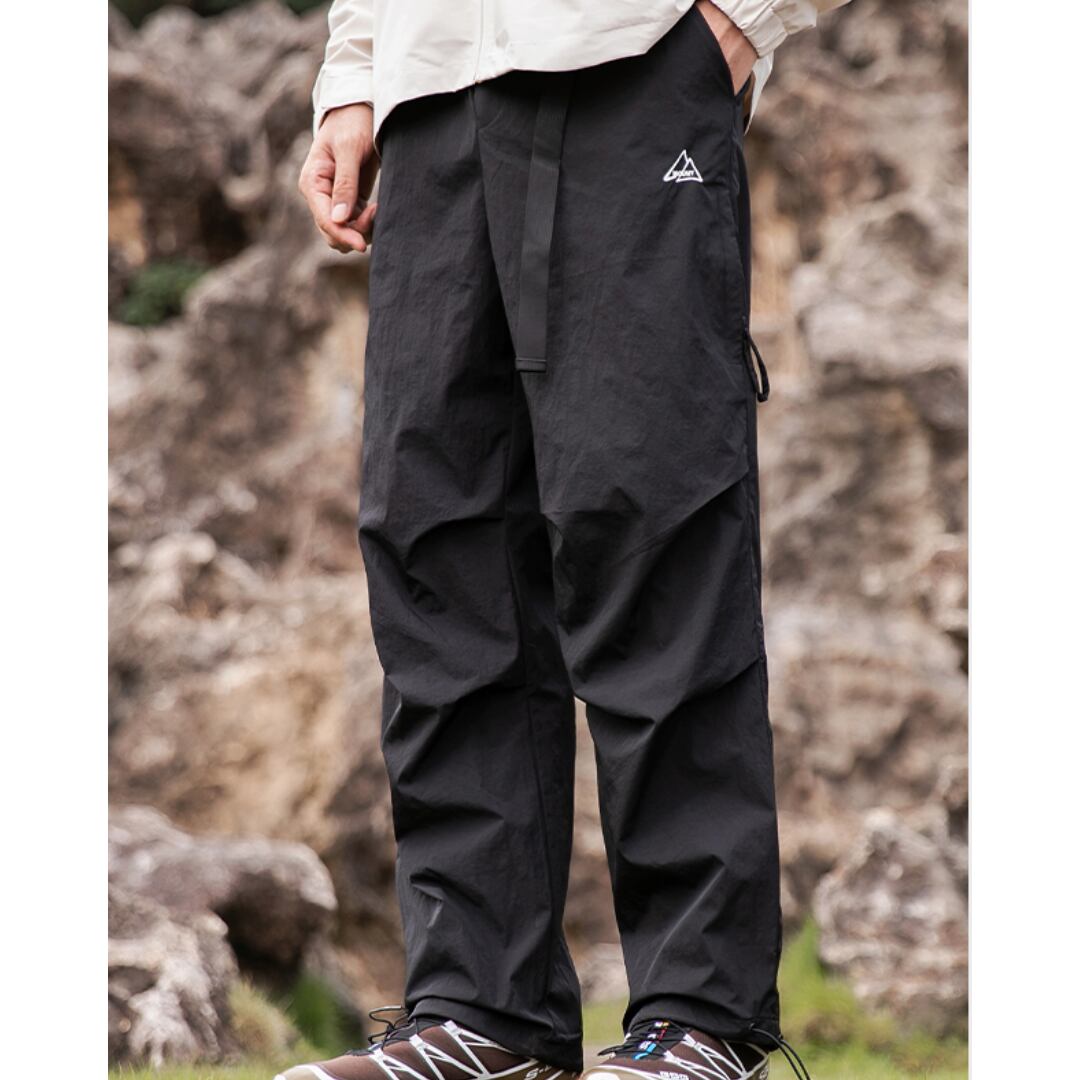 ロゴ刺繍サイドポケット付きイージーパンツ 3XLまで対応 A18861