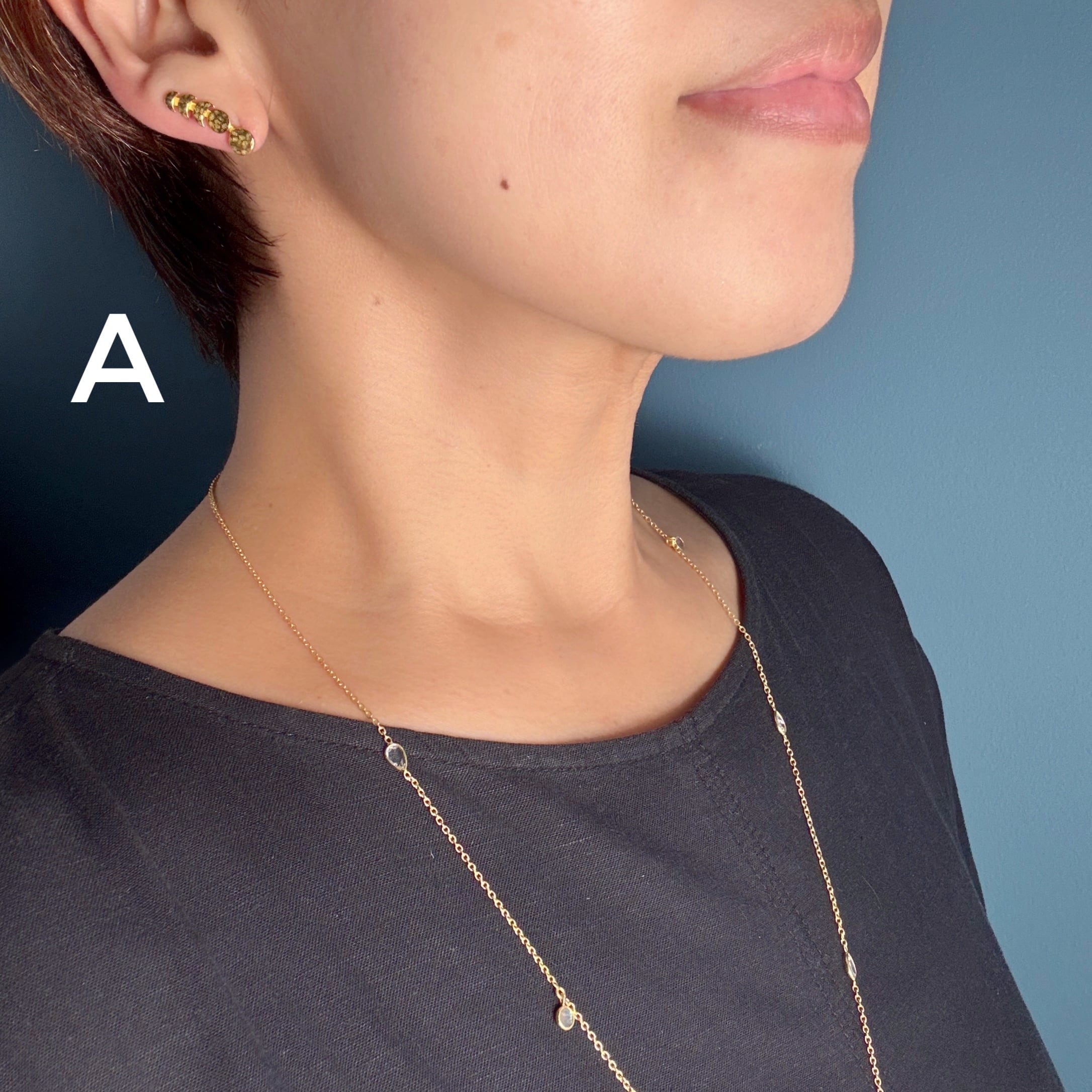 片方販売】Gold Coating 月のみちかけ ピアス | 【公式通販】鎌倉の
